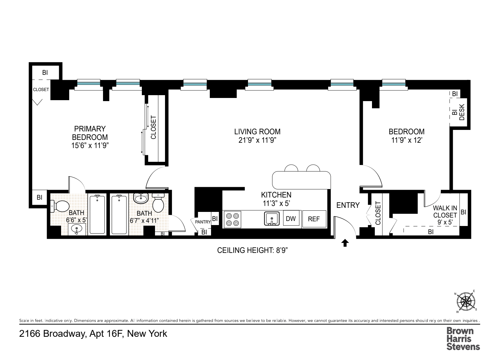 2166 Broadway 16F Upper West Side New York NY 10024