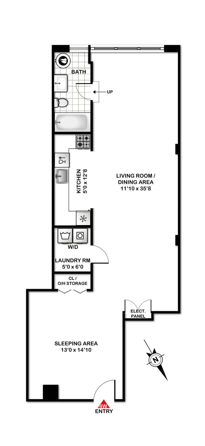 Floorplan for 49 East 1st Street