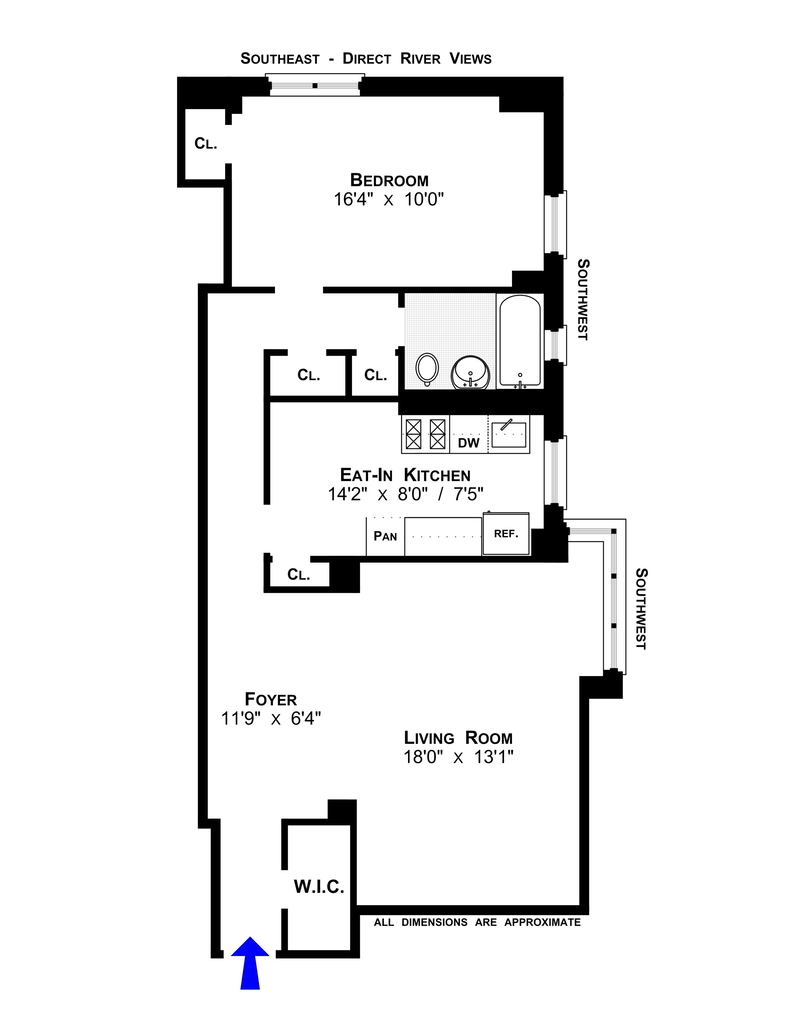 Floorplan for 453 FDR Drive