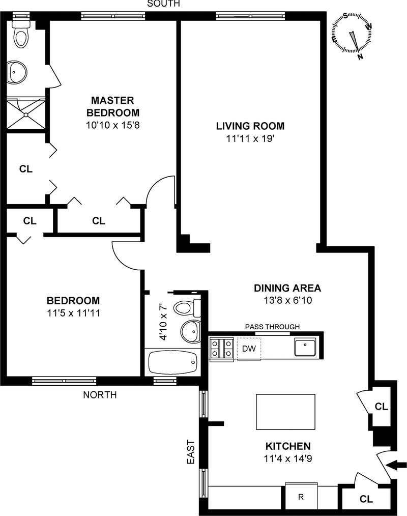 Floorplan for 131 74th Street