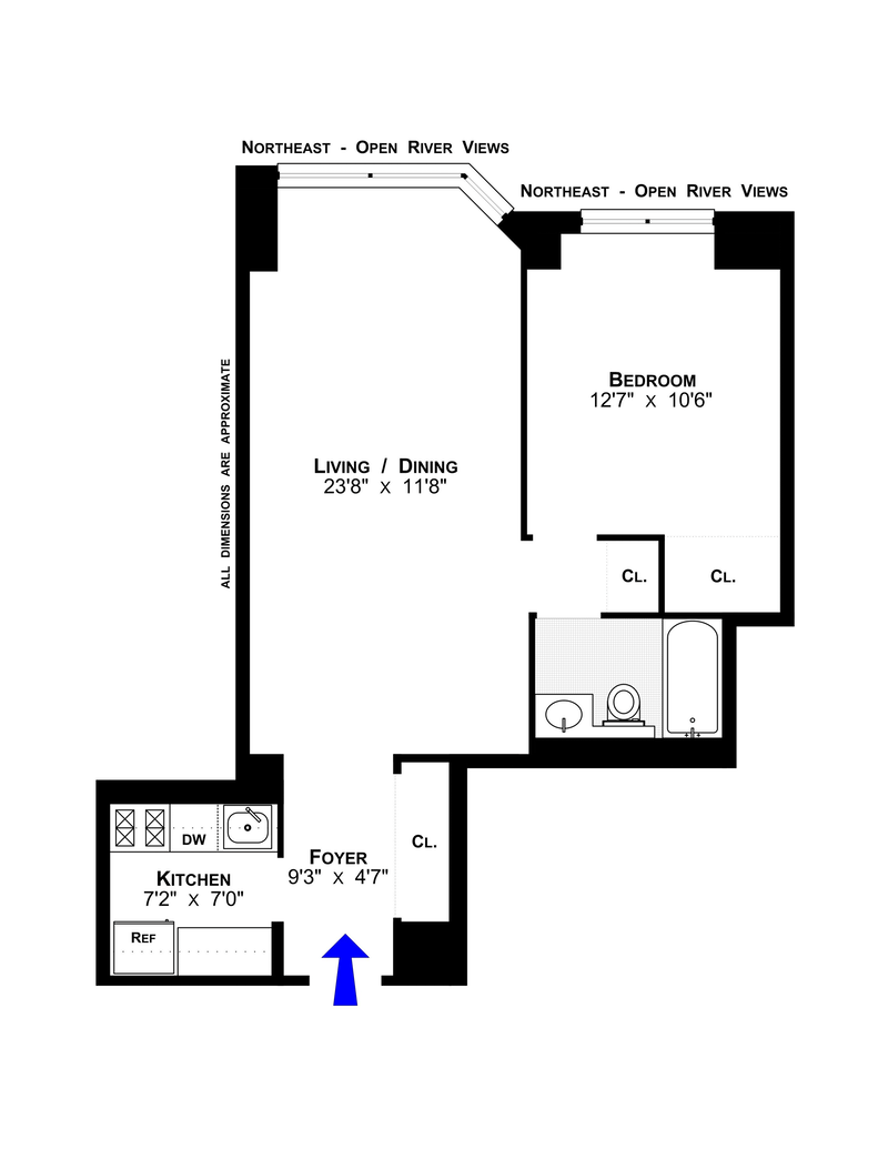 Floorplan for 630 First Avenue, 33S