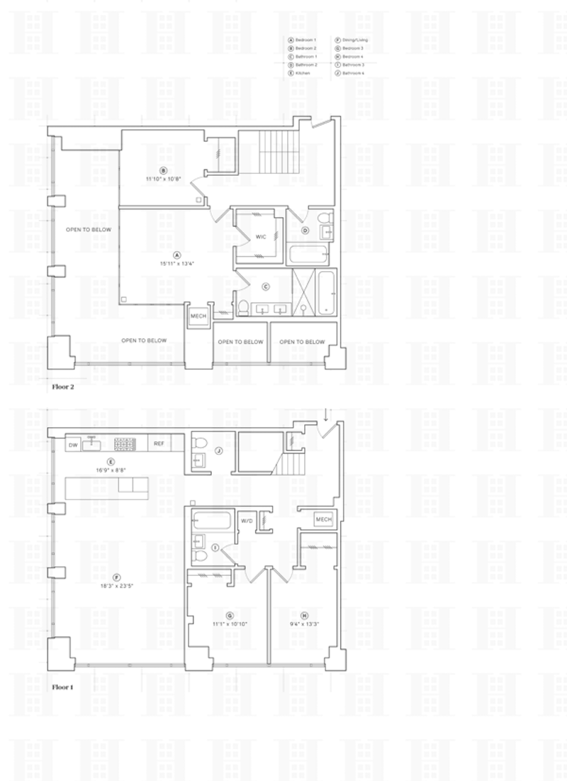 Floorplan for 51 Jay Street, 1D