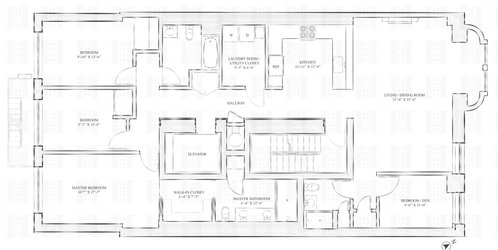 Floorplan for 320 West 115th Street, 2