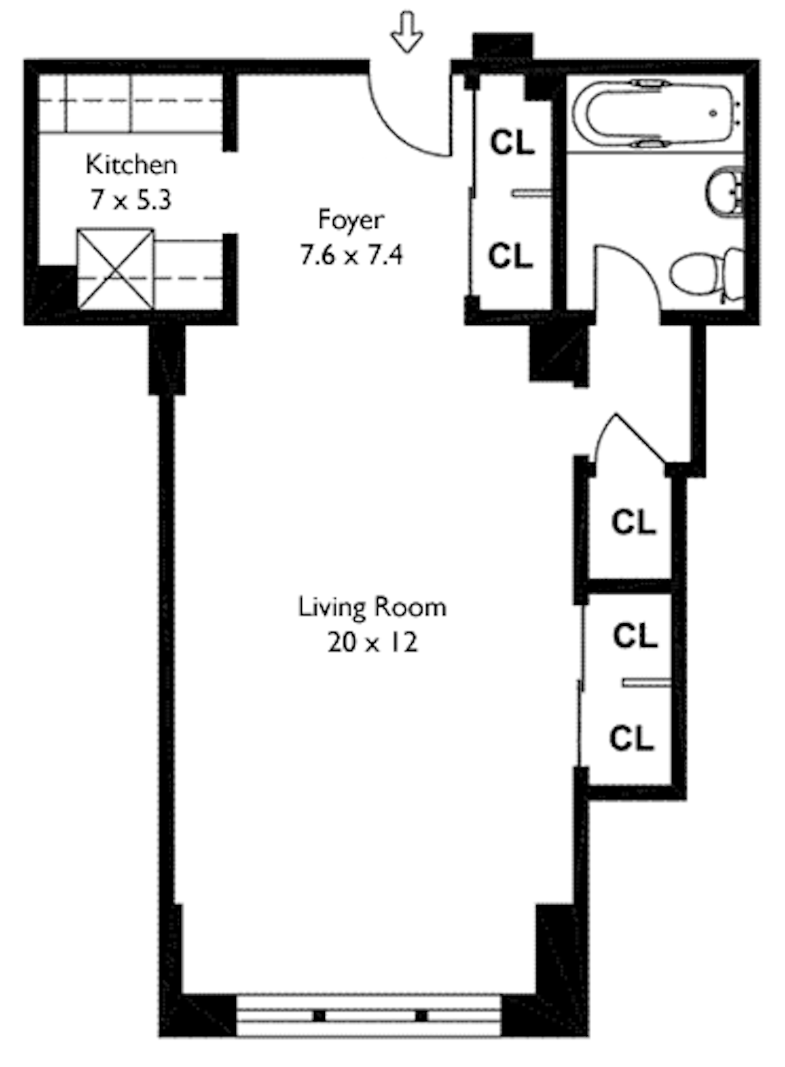 Floorplan for 63 East 9th Street