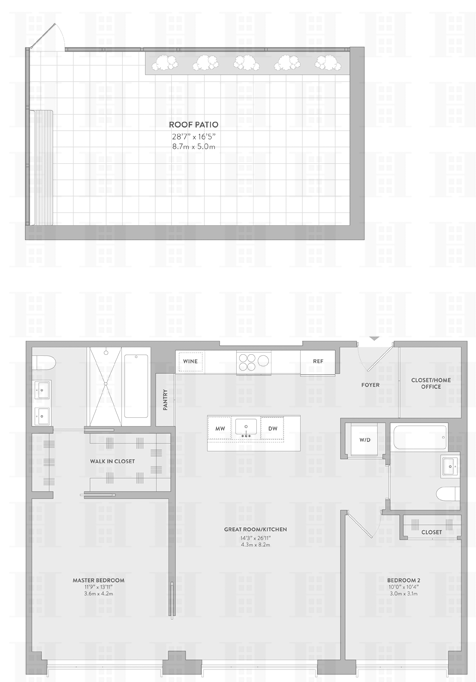 Floorplan for 318 West 52nd Street, 4K