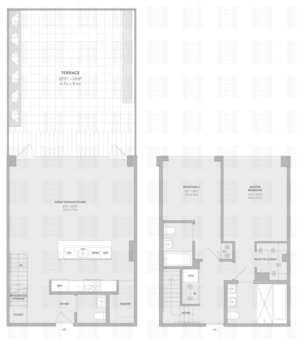Floorplan for 318 West 52nd Street, 4B