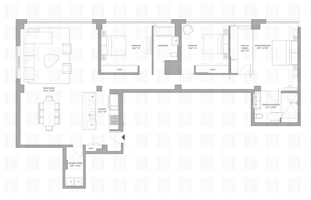 Floorplan for 200 Water Street, 2C