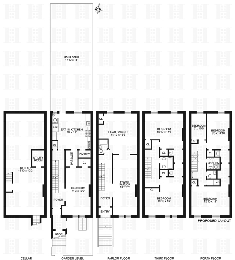 Floorplan for 593 Hancock Street