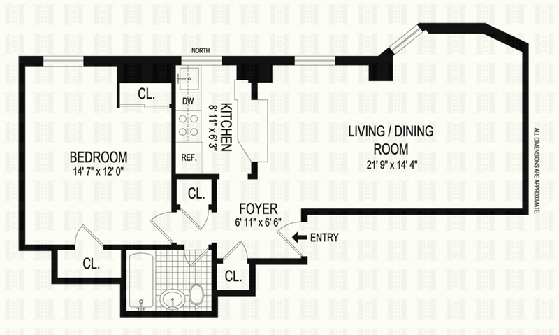 Floorplan for 263 West End Avenue, 2E
