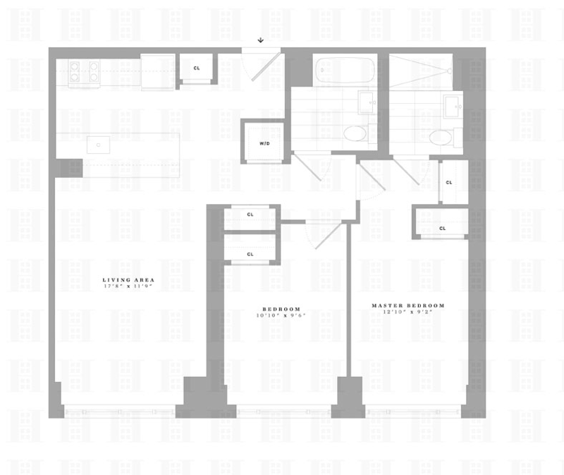 Floorplan for 2231 Adam Clayton Powell, 611