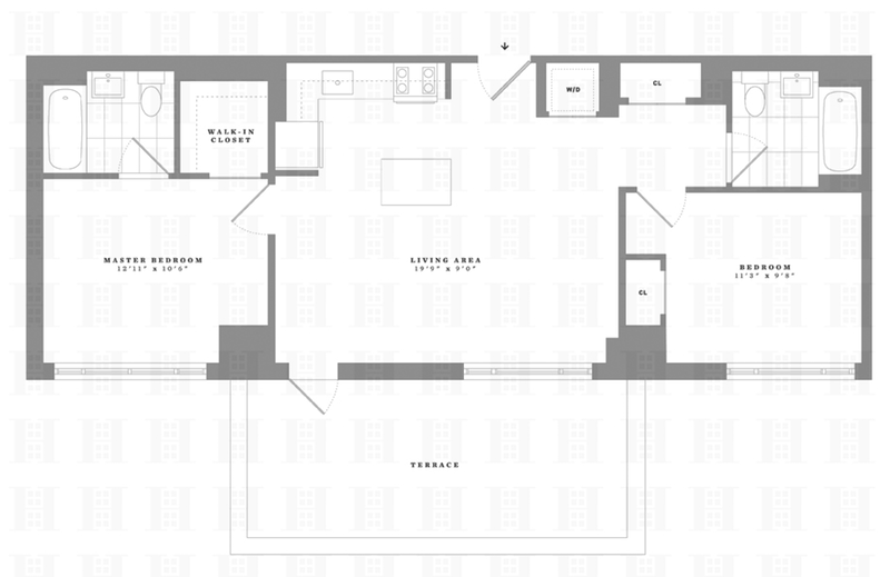 Floorplan for 2231 Adam Clayton Powell, PH15