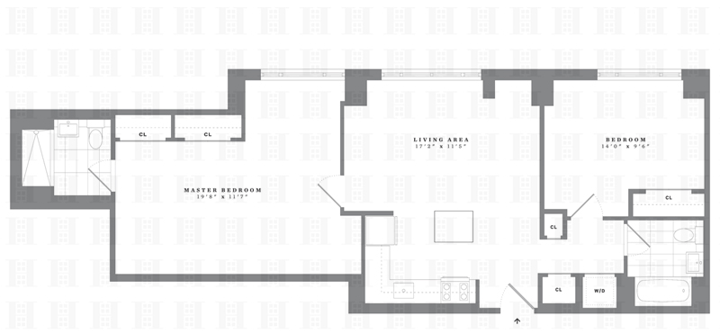 Floorplan for 2231 Adam Clayton Powell, PH10