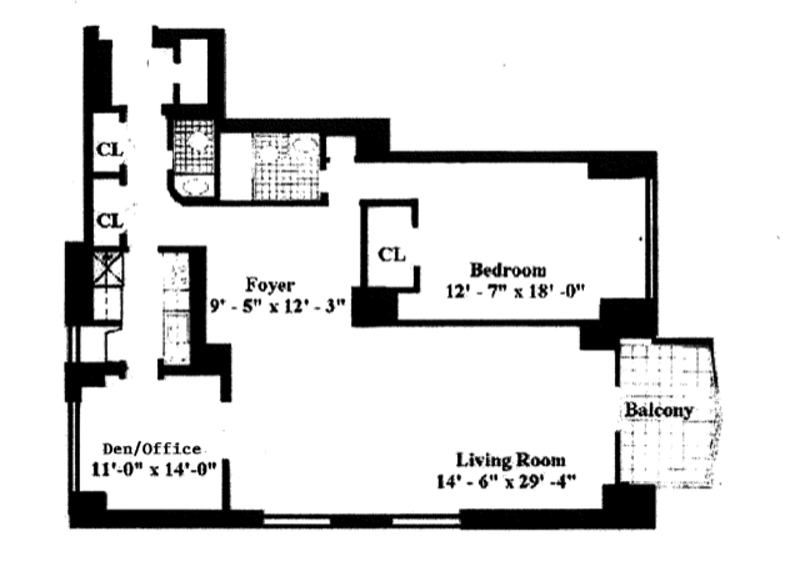 Floorplan for 303 East 57th Street, 9D