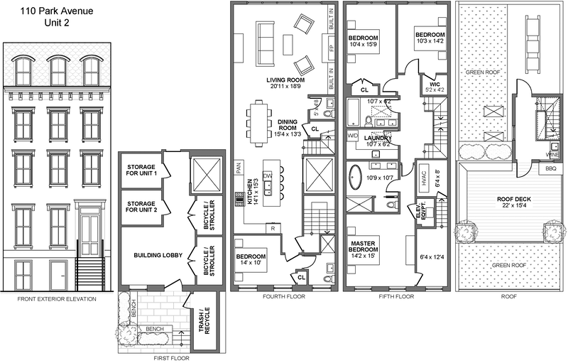 Floorplan for 110 Park Avenue, 2