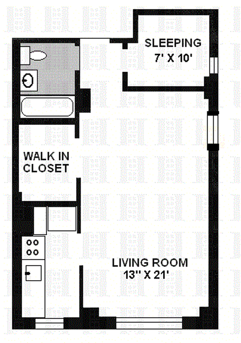 Floorplan for 161 West 16th Street, 9A