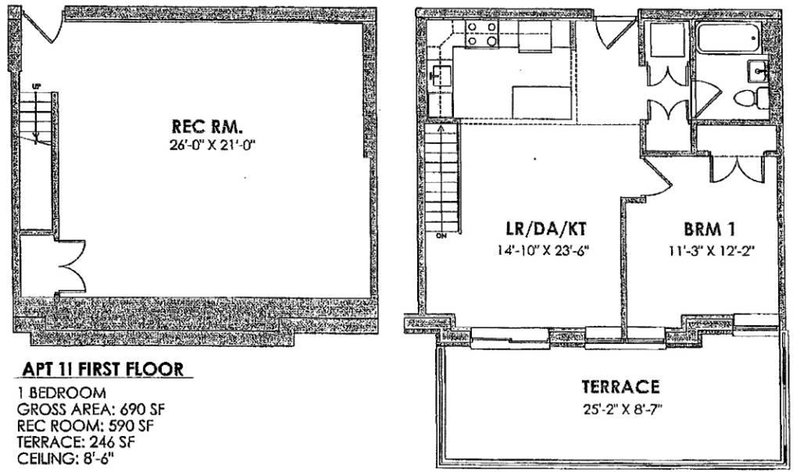 Floorplan for 29 West 138th Street, 1I