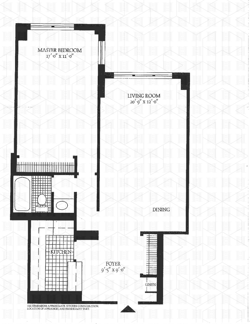 Floorplan for 300 East 40th Street, 23V