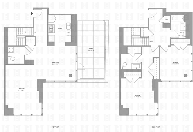 Floorplan for 384 Bridge Street, PH51E