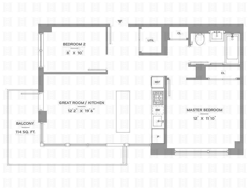 Floorplan for 50 Greenpoint Avenue, 3B