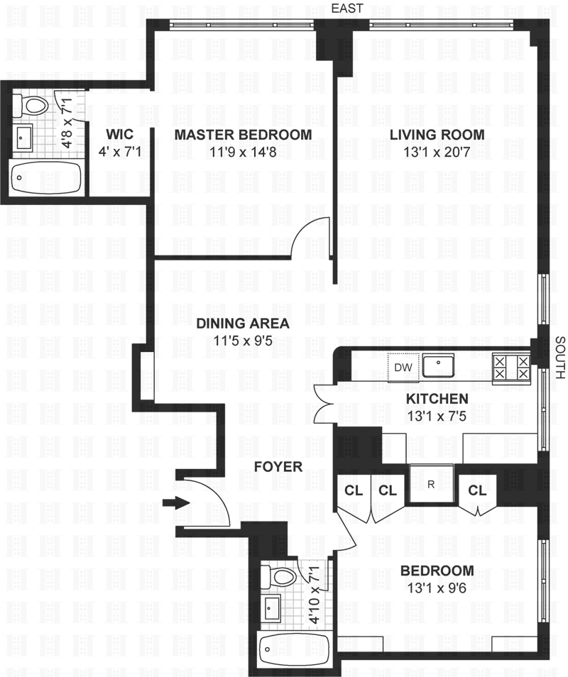 Floorplan for 305 East 40th Street