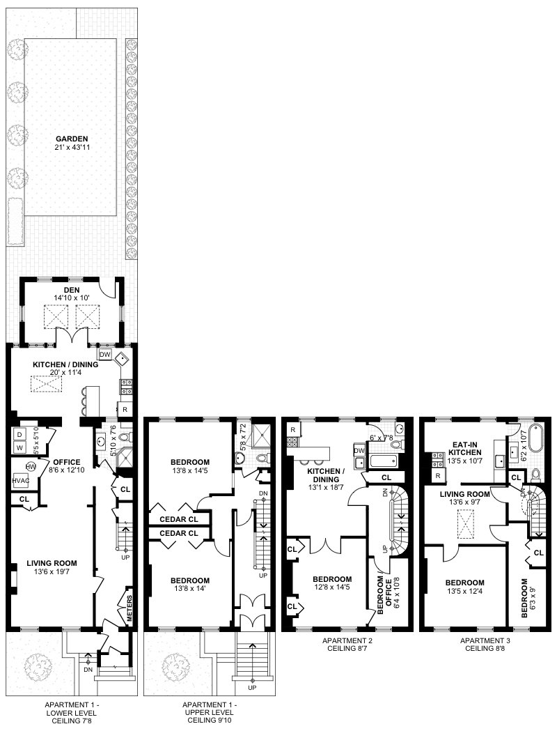 Floorplan for 710 Bloomfield Street