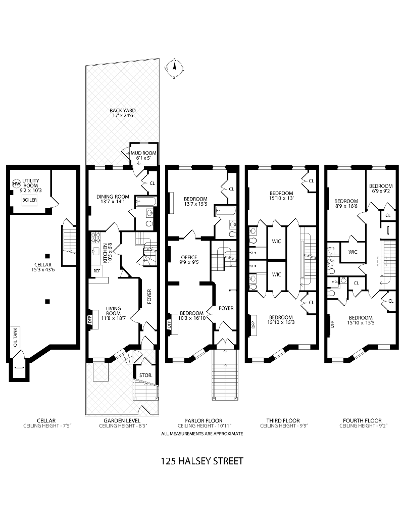 Floorplan for 125 Halsey Street