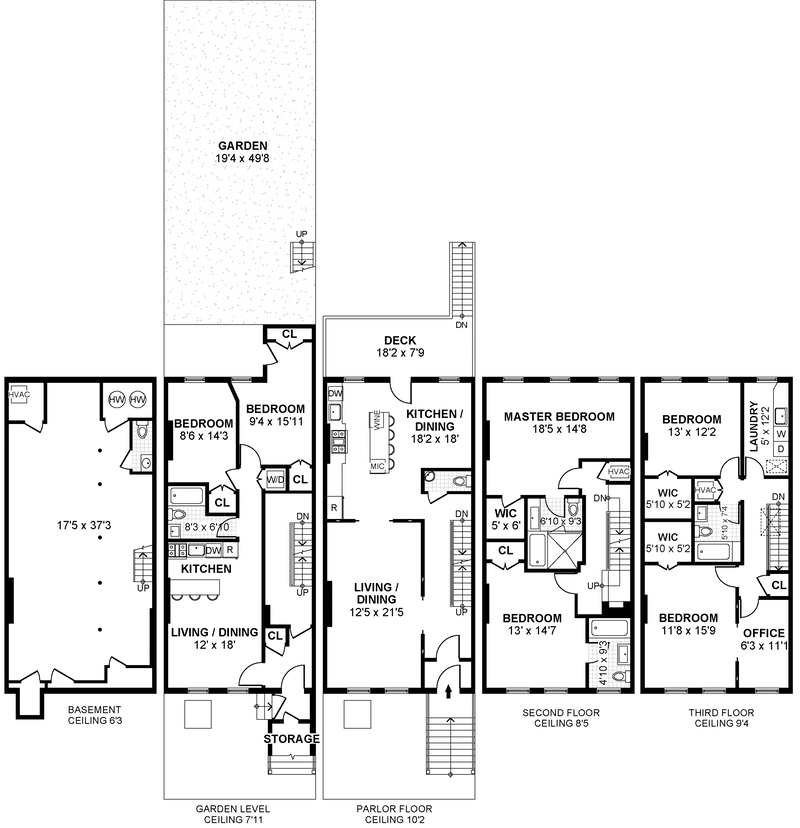 Floorplan for 639 Macon Street