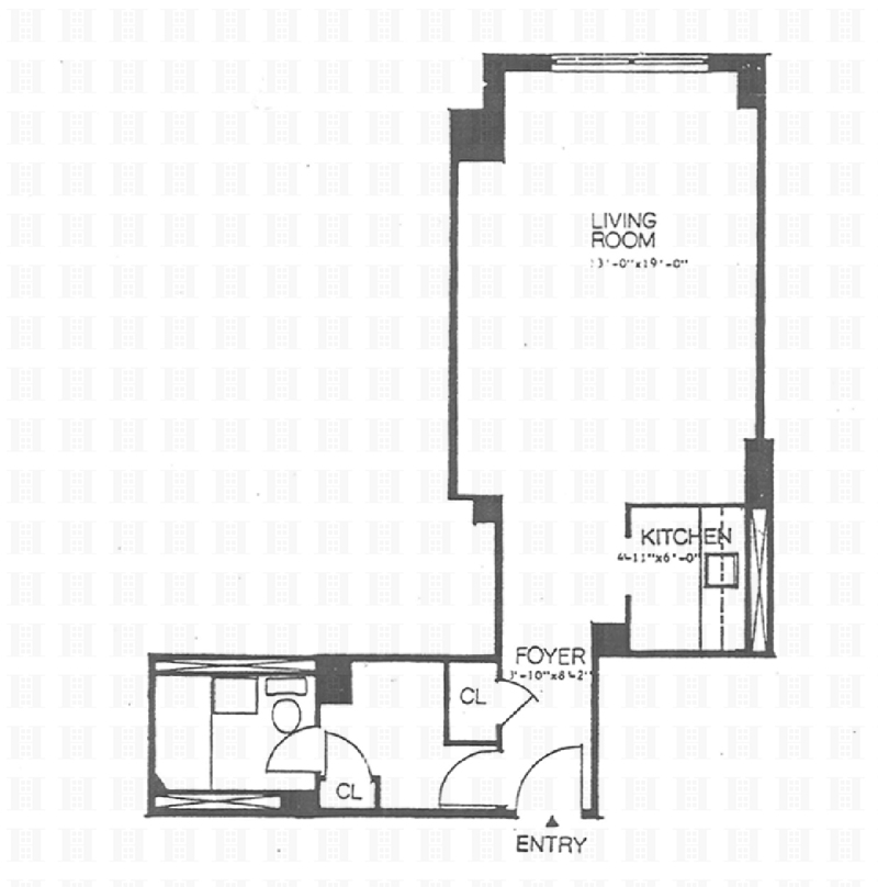 Floorplan for 310 East 70th Street, 11V