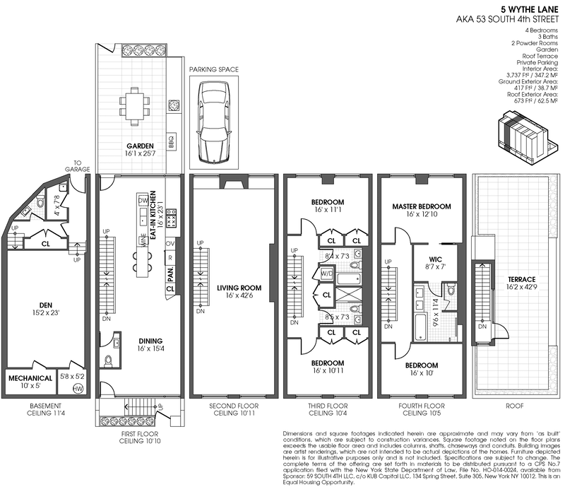 Floorplan for 53 South 4th Street