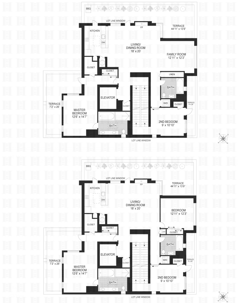 Floorplan for 58 West 129th Street, PH