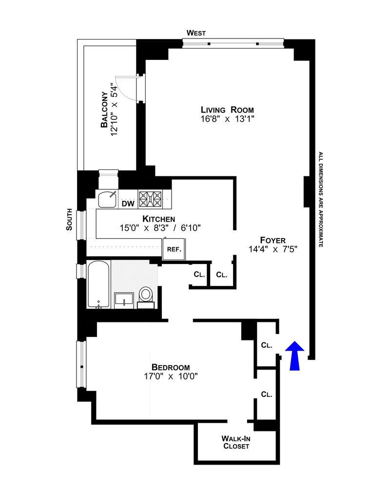 Floorplan for 453 FDR Drive