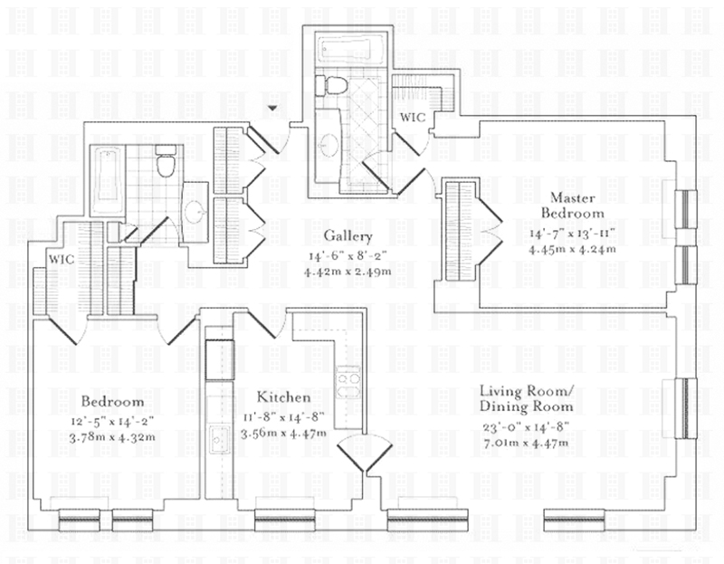 Floorplan for 502 Park Avenue, 12D