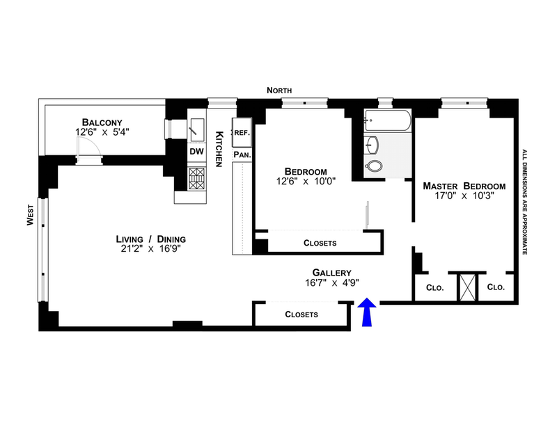 Floorplan for 577 Grand Street