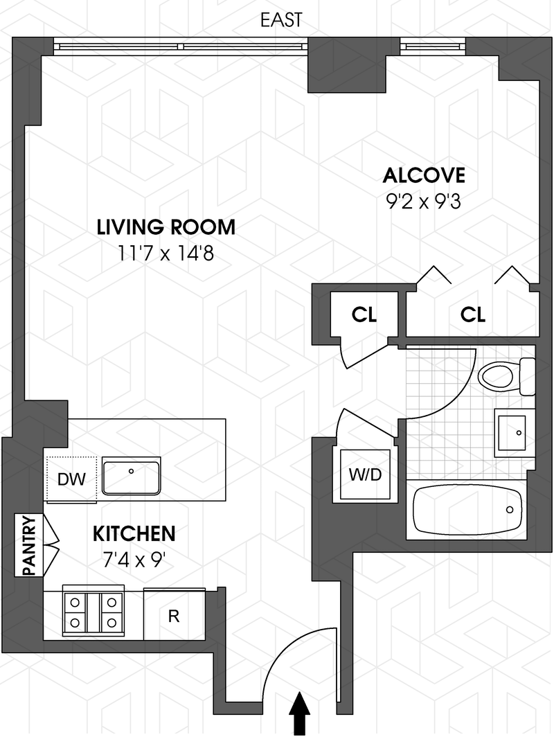Floorplan for 22 North 6th Street, 21I