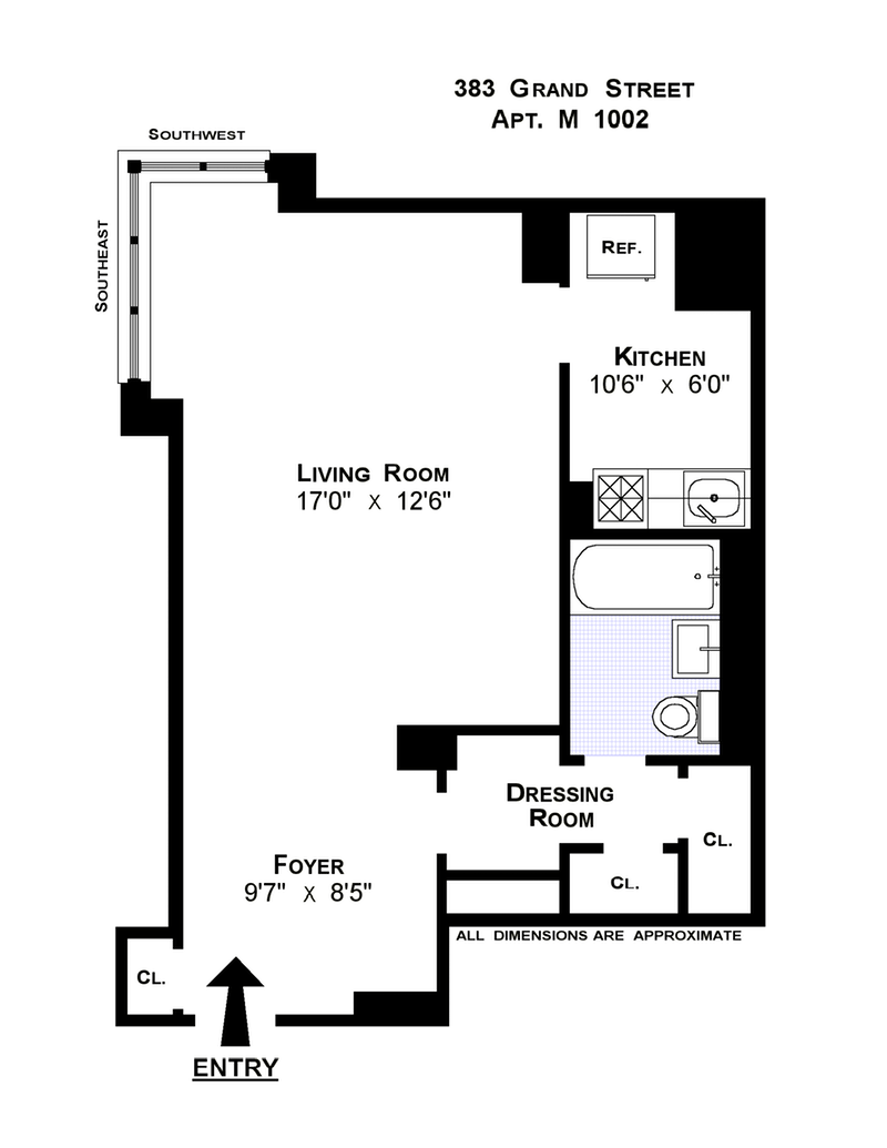Floorplan for 383 Grand Street