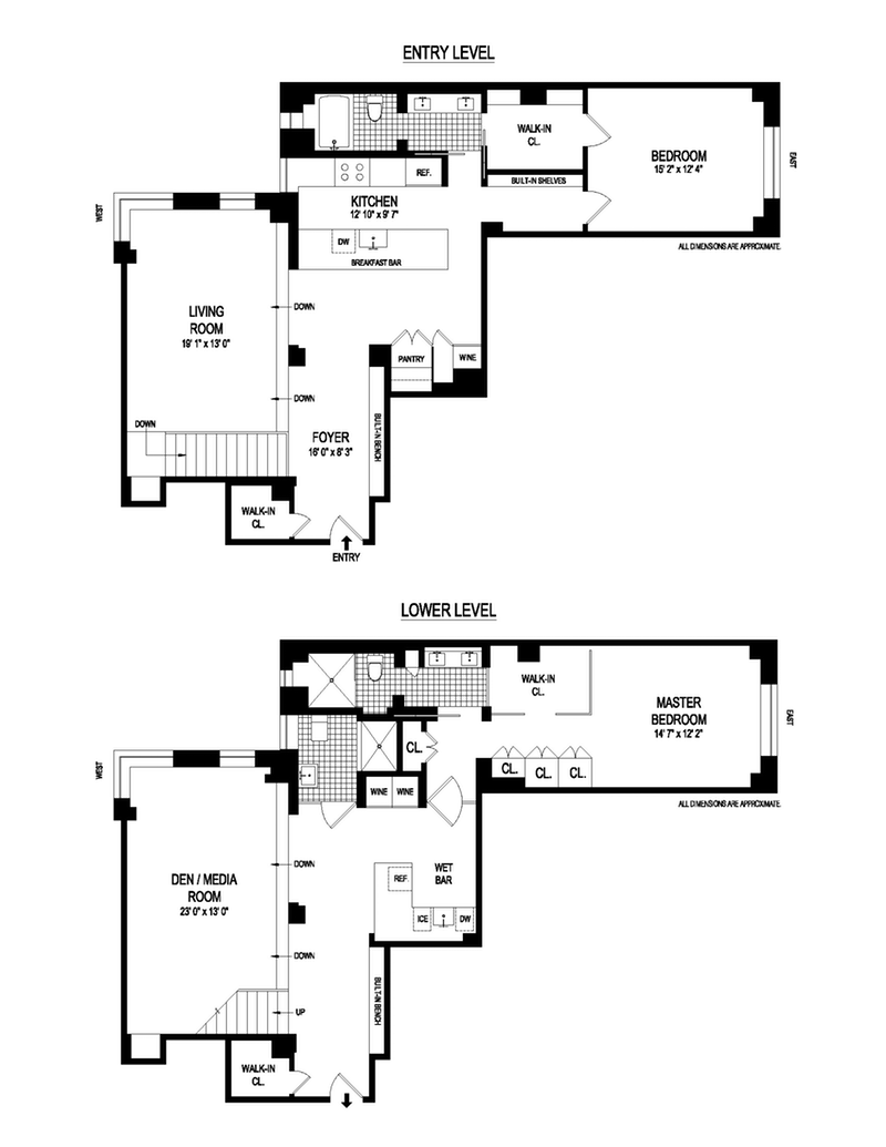 Floorplan for 565 West End Avenue, 5/6E