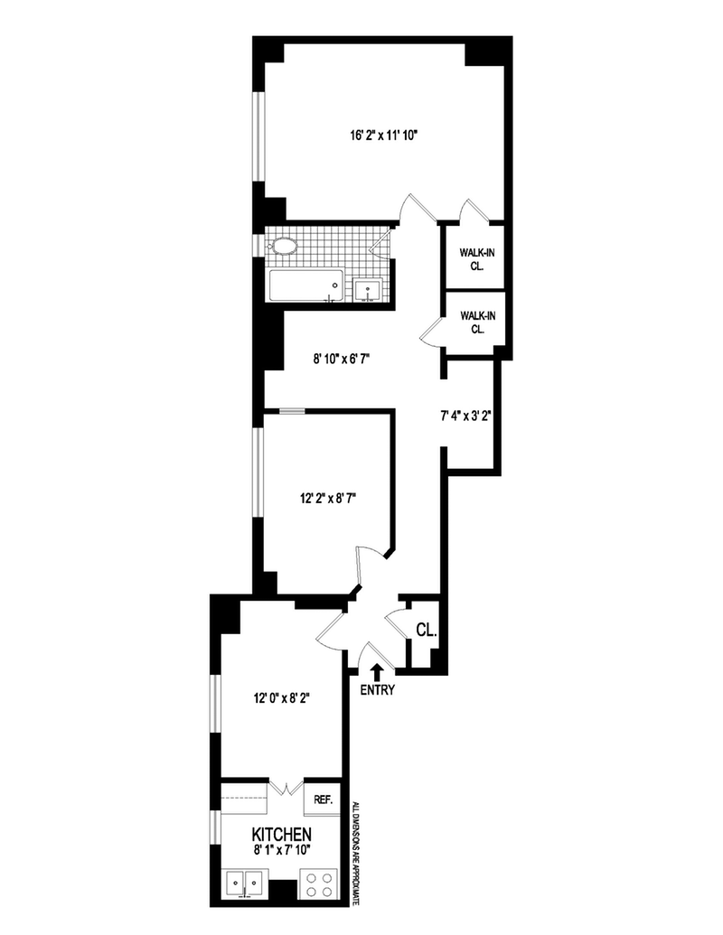 Floorplan for 400 West End Avenue