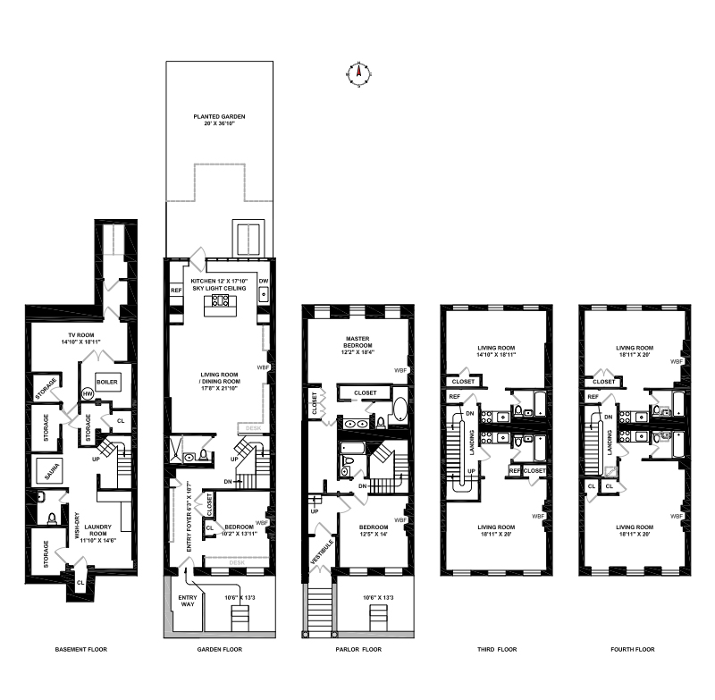 Floorplan for 123 West 82nd Street