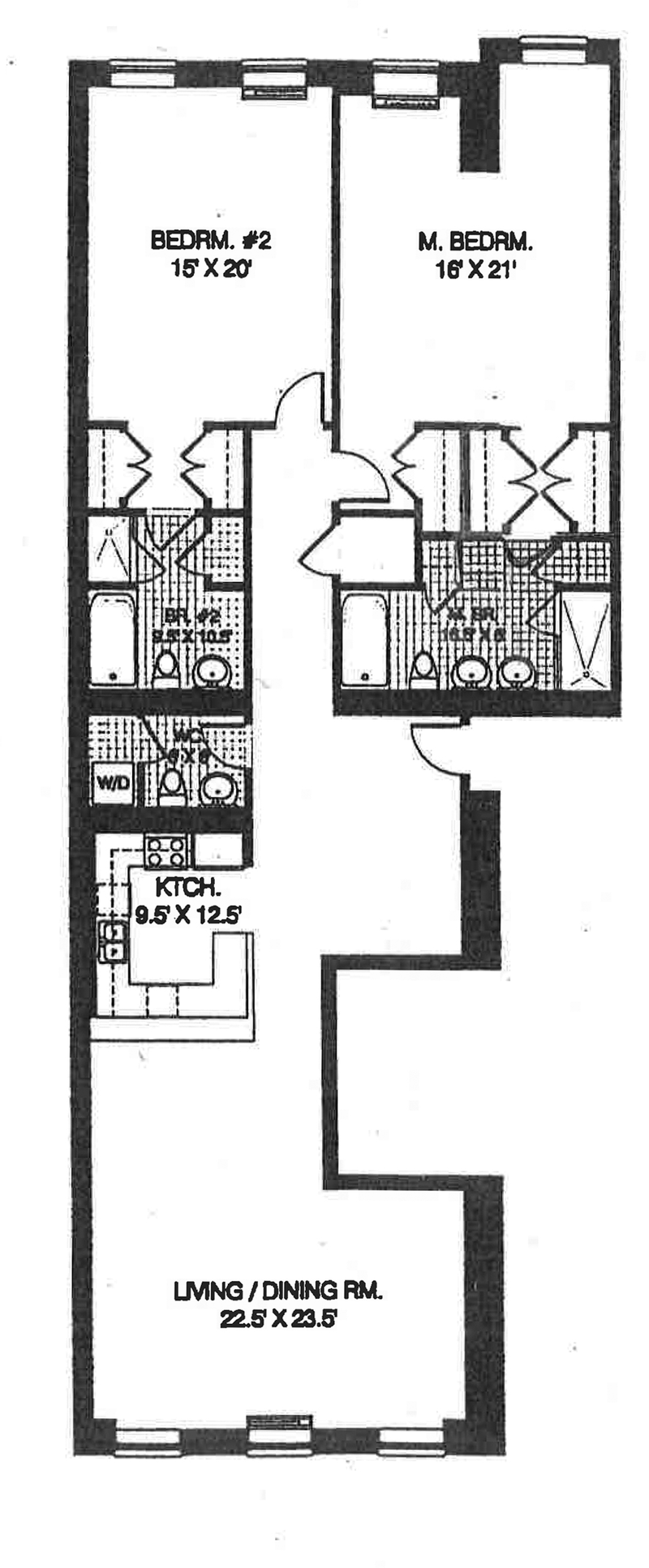 Floorplan for Spacious Tribeca Loft