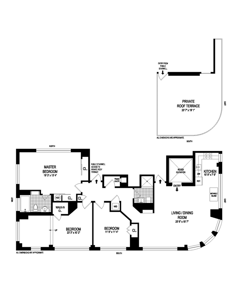 Floorplan for 42 Main Street, 10F