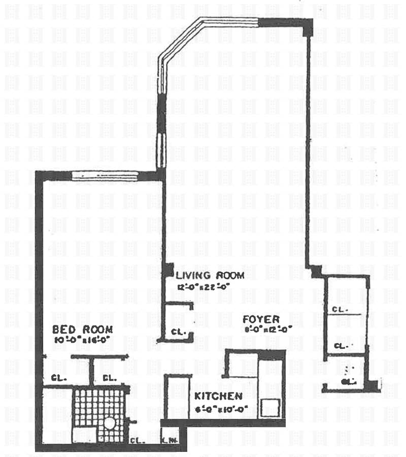 Floorplan for 425 East 79th Street, 3L1