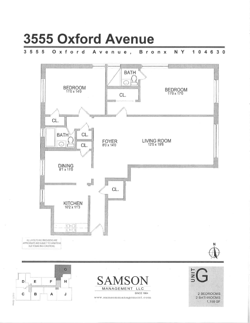 Floorplan for 3555 Oxford Avenue