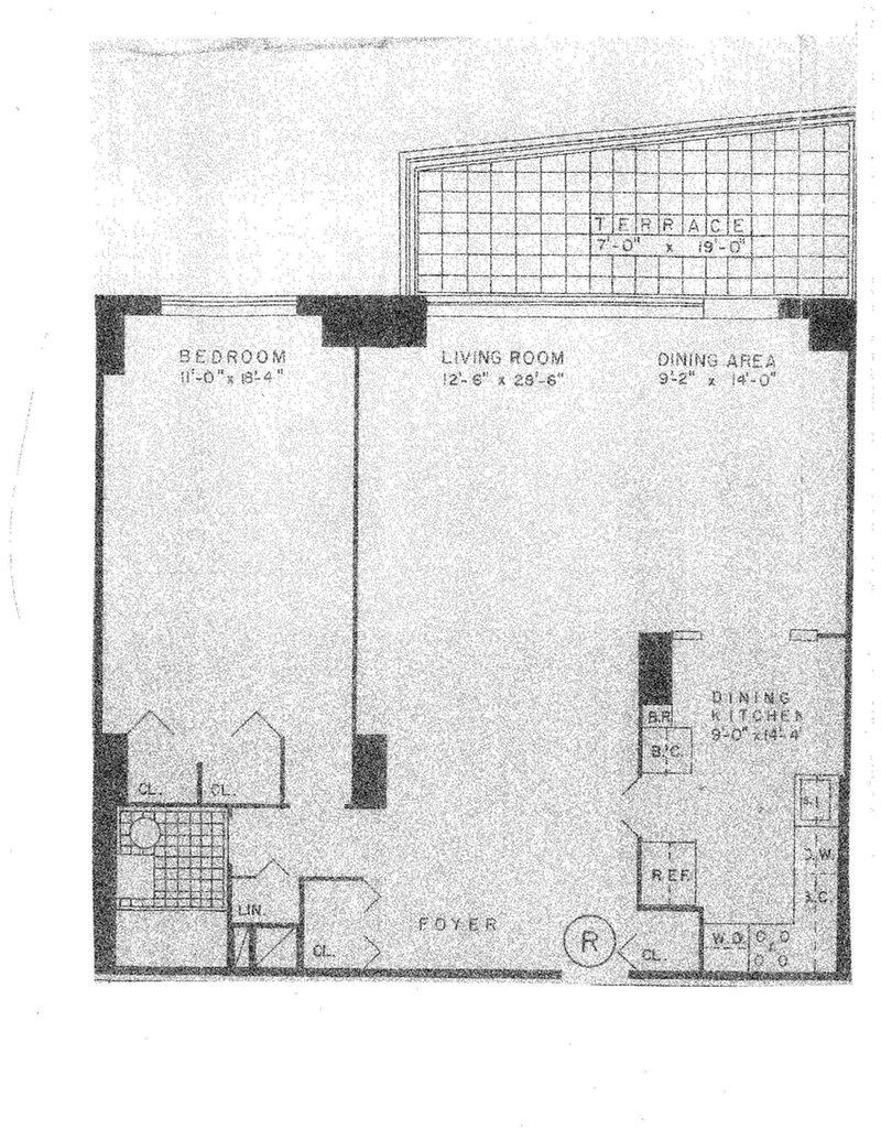 Floorplan for 2500 Johnson Avenue, 6R