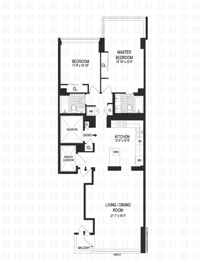 Floorplan for 303 East 49th Street, 5