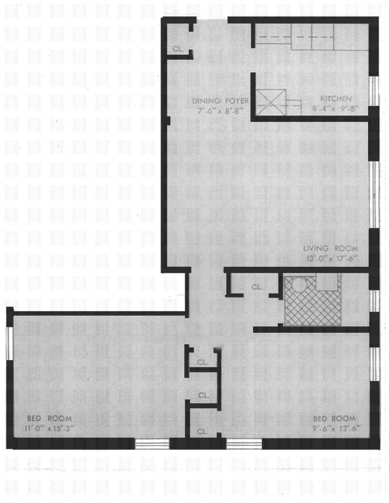 Floorplan for 5620 Netherland Avenue, 6G