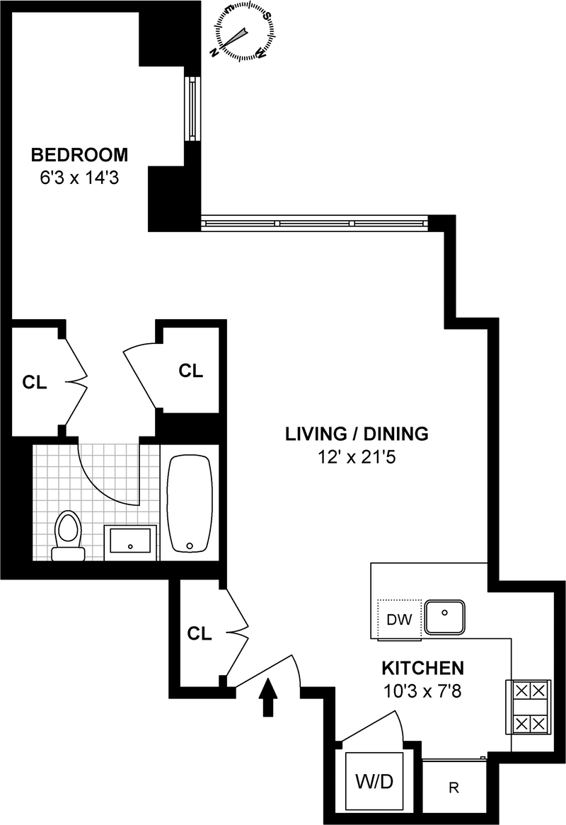 Floorplan for 200 West End Avenue, 4N