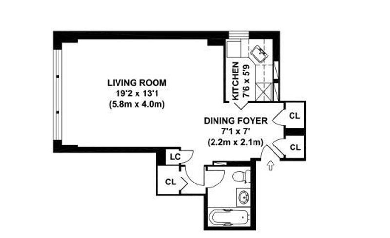 Floorplan for 330 East 49th Street, 11C