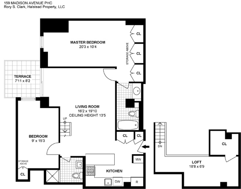 Floorplan for 159 Madison Avenue, PHC