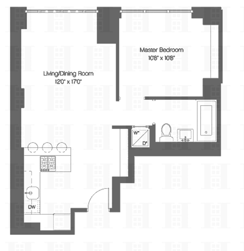 Floorplan for 130 West 20th Street, 3D