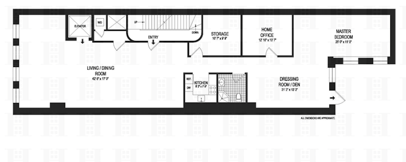 Floorplan for 48 Mercer Street